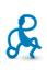 Іграшка-прорізувач Matchstick Monkey Танцююча Мавпа, 14 см, синя (MM-DMT-002) - мініатюра 2