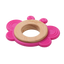 Прорізувач для зубів BabyOnо Метелик, дерев'яно-силіконовий, рожевий (1075/01) - мініатюра 1