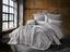Комплект постельного белья Dantela Vita Nilda с вышивкой и жаккардовым покрывалом евро антрацит (svt-2000022312400) - миниатюра 1