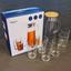 Набір для соку SnT: глечик, 1,5 л + склянки по 250 мл, 7 предметів (9048-01 ) - мініатюра 1
