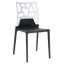 Стілець Papatya Ego-Rock, антрацит сидіння, верх білий (388634) - мініатюра 1