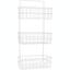 Настінна полиця-органайзер Stenson 25.5х10х51 см біла (25626) - мініатюра 1