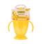Поїльник Baby Team, з силіконовою трубочкою та ручками, 9+ міс., 220 мл, жовтий (5011_желтый) - мініатюра 3
