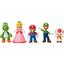 Набір ексклюзивних ігрових фігурок Super Mario Маріо та друзі 5 шт., 6 см (400904) - мініатюра 1