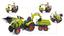 Детский трактор на педалях с прицепом и 2 ковшами Falk Claas Axos, зеленый (1010WH) - миниатюра 2