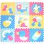 Дитячий розвиваючий ігровий килимок-пазл Baby Great Маленький кенгуру, 92х92 см, рожево-блакитний (GB-M129KL) - мініатюра 1
