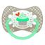 Силиконовая симметричная пустышка Canpol Babies Cupcake, серый, 0-6 мес. (23/282_grey) - миниатюра 1