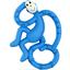 Игрушка-прорезыватель Matchstick Monkey Маленькая танцующая Обезьянка, 10 см, синяя (MM-МMT-002) - миниатюра 1