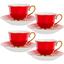 Кофейный набор Lefard, 50 мл, красный с белым (922-024) - миниатюра 1