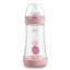 Бутылочка для кормления Chicco Perfect 5, с силиконовой соской, 240 мл, розовый (20223.10.40) - миниатюра 1