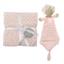 Плед с игрушкой-одеялом Interbaby Bubble Dou-Dou Bear Pink, 110х80 см, розовый (8100217) - миниатюра 1