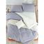 Комплект постільної білизни Eponj Home Paint Mix K.Gri-Krem, ранфорс, євростандарт, сіро-молочний, 4 предмети (2000022187954) - мініатюра 1