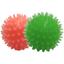 Набор игрушек для собак Fox Мячи с шипами, с ароматом ванили, 4 см, 1 шт., оранжевый и зеленый - миниатюра 1