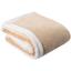 Одеяло Soho Plush hugs Beige флисовое, 200х150 см, бежевое с белым (1222К) - миниатюра 1