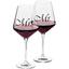 Набір келихів Krosno Avant-Garde Deco Mr & Mrs для вина 490 мл 2 шт. (911816) - мініатюра 2