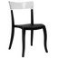 Стул Papatya Hera-S, черное сиденье, верх прозрачно-чистый (398725) - миниатюра 1