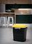 Бак для мусора Tayg Eco, 75 л, с крышкой и ручками, черный с желтым (411014) - миниатюра 3