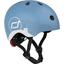 Шлем защитный Scoot and Ride светоотражающий, с фонариком, 45-51 см (XXS/XS), серо-синий (SR-210225-STEEL) - миниатюра 1