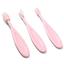 Набір зубних щіток BabyOno, рожевий, 3 шт. (550/01_д) - мініатюра 1