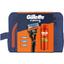 Подарочный набор для мужчин Gillette Fusion5: бритва + сменные катриджи 4 шт. + гель для бритья 200 мл + дорожная косметичка - миниатюра 2