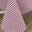 Скатерть Прованс Клеточка, 180х136 см, бордо (21959) - миниатюра 2