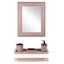 Набор Violet House Роттанг Cappuchino для ванной комнаты с зеркалом, светло-коричневый (0543 Роттанг CAPPUCHINO) - миниатюра 1