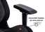 Геймерское кресло GT Racer черное с темно-серым (X-8005 Dark Gray/Black Suede) - миниатюра 9