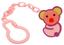 Ланцюжок для пустушки Курносики Коала, з кліпсою, рожевий (7092 рож) - мініатюра 1