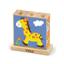 Деревянные кубики-пирамидка Viga Toys Зверята, 9 элементов (50834) - миниатюра 2