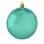 Різдвяна куля 8 см зелена 6 шт. (681-056) - мініатюра 1