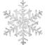 Сніжинка декоративна Novogod'ko 20 см іній (974875) - мініатюра 1