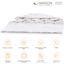 Ковдра антиалергенна MirSon Luxury Exclusive EcoSilk №1316, демісезонна, 220x240 см, біла (237054427) - мініатюра 5