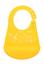 Нагрудник силіконовий Baby Team, жовтий, 22,5х1х29,5 см (6591) - мініатюра 1