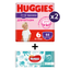 Набор Huggies: Подгузники-трусики для девочек Huggies Pants 6 (15-25 кг), 88 шт. (2 упаковки по 44 шт.) + Влажные салфетки Huggies All Over Clean, 56 шт. - миниатюра 1