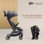 Прогулочная коляска Kinderkraft Nubi 2 Cloudy Grey серая (00-00305181) - миниатюра 7