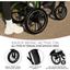 Прогулочная коляска Kinderkraft Helsi Deep Black черная (00-00305203) - миниатюра 16