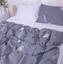 Комплект постельного белья MirSon Cosiness, сатин, серый с белым, 210х143 см - миниатюра 2