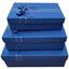 Набір подарункових коробок UFO 3 шт. блакитний (m1340-0506 Набір 3 шт BLUE прям.) - мініатюра 1