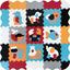 Дитячий ігровий килимок-пазл Baby Great Улюблені тварини, з бортиком, 122х122 см (GB-M2006E) - мініатюра 1