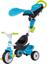 Триколісний велосипед Smoby Toys Бебі Драйвер з козирком і багажником, блакитно-зелений (741200) - мініатюра 1