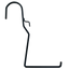Крепление металлическое для балконных горшков Serinova Wire, 1 шт. (HB05-Siyah) - миниатюра 1