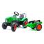 Детский трактор Falk 2021AB на педалях, с прицепом, зеленый (2021AB) - миниатюра 1