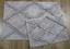 Набор ковриков Irya Nadia gri, 90х60 см и 60х40 см, серый (svt-2000022214025) - миниатюра 1