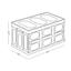 Ящик для хранения MVM раскладной с крышкой, 30 л, бежевый (FB-1 30L BEIGE) - миниатюра 7