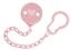 Ланцюжок для пустушки Canpol babies Pastelove, світло-рожевий (10/890) - мініатюра 1