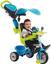 Триколісний велосипед Smoby Toys Бебі Драйвер з козирком і багажником, блакитно-зелений (741200) - мініатюра 10