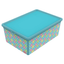 Коробка Qutu Trend Box Vibrant, 10 л, 37х26х14 см, голубой (TREND BOX с/к VIBRANT 10л.) - миниатюра 1