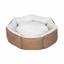 Лежак для животных Milord Cupcake, круглый, коричневый с серым, размер L (VR01//3299) - миниатюра 1