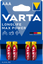 Батарейка Varta Longlife Max Power AAA Bli 4 Alkaline, 4 шт. (4703101404) - миниатюра 1