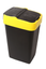 Відро для сміття з кришкою Heidrun Refuse, 60 л, чорний із жовтим (1345) - мініатюра 1